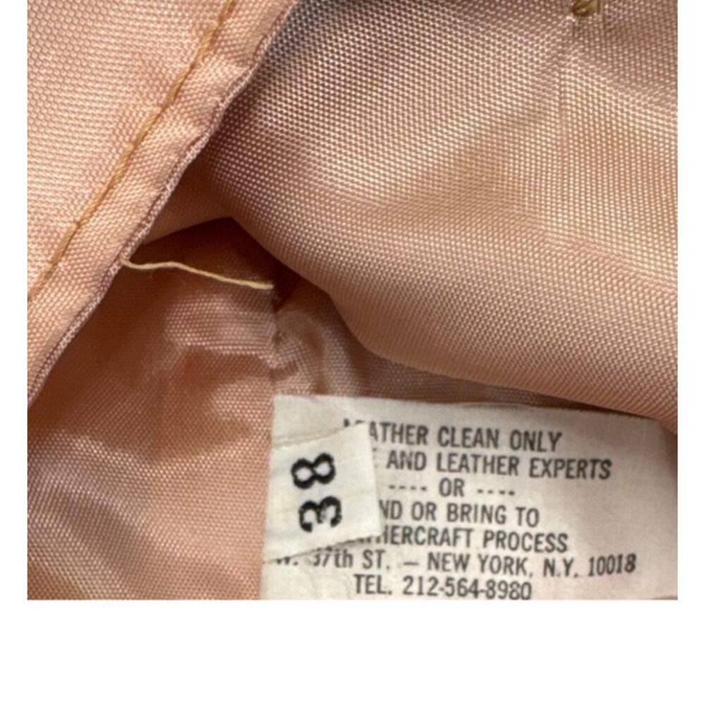 Vintage 1970s Camel Suede Leather Vest Western Boho Small - Picture 9 of 14